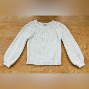 Mayoral Girls Ivory Textured Knit Sweater